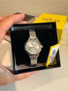 Invicta Silver-Tone Women's Bracelet Watch with Silver Dial